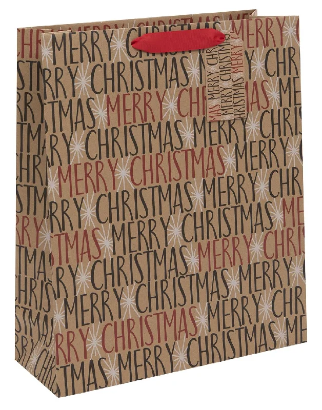 Transparent PVC shopping and gift bags with a decorative ribbon for visibility of contentsChristmas Gift Bag - Large Merry Christmas Transparent PVC shopping and gift bags with a decorative ribbon for visibility of contentsChristmas Gift Bag - Large Merry Christmas