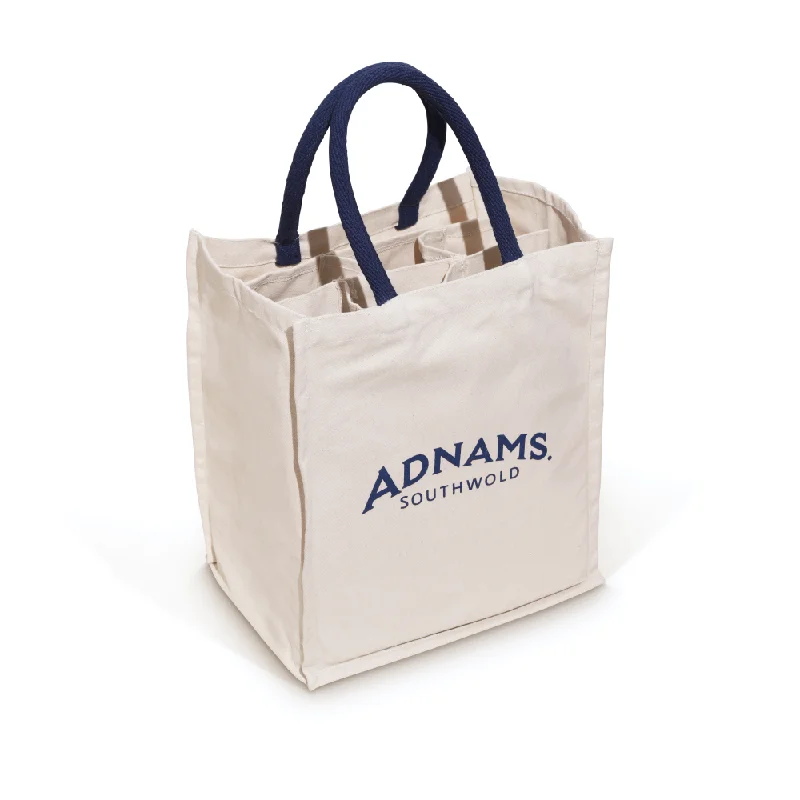 Vintage - style fabric shopping and gift bags with lace trim for a romantic touchAdnams 6 Bottle Canvas Wine Bag Vintage - style fabric shopping and gift bags with lace trim for a romantic touchAdnams 6 Bottle Canvas Wine Bag