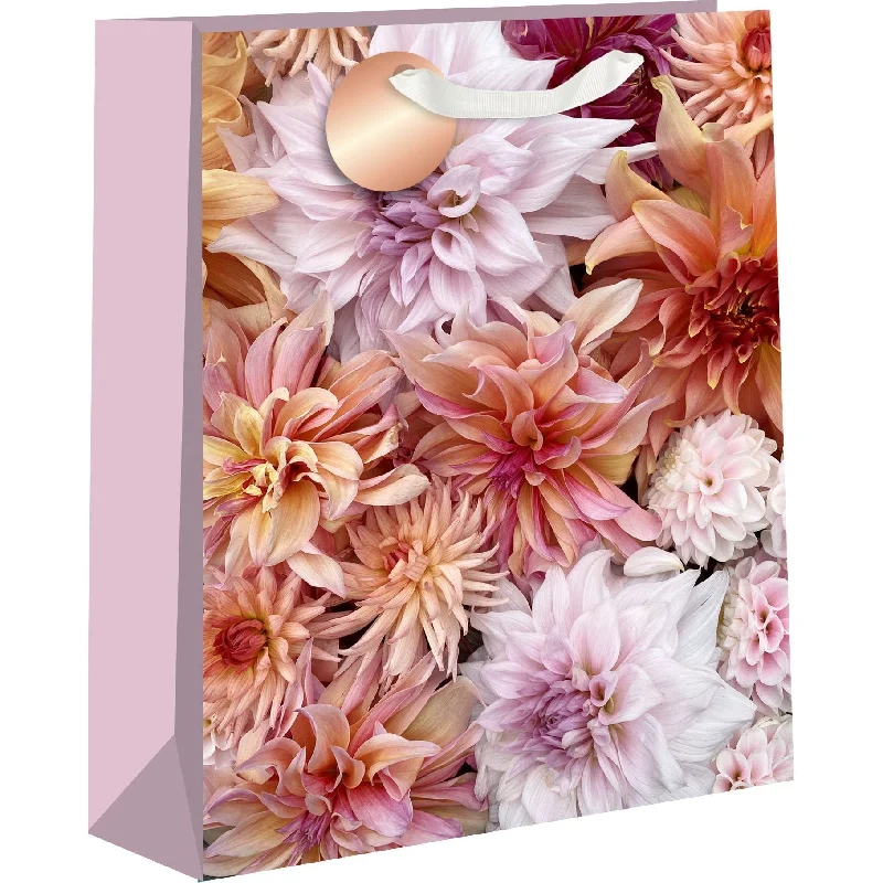 Foldable shopping and gift bags with a compact design for easy storageDahlia Flowers Medium Gift Bag Foldable shopping and gift bags with a compact design for easy storageDahlia Flowers Medium Gift Bag