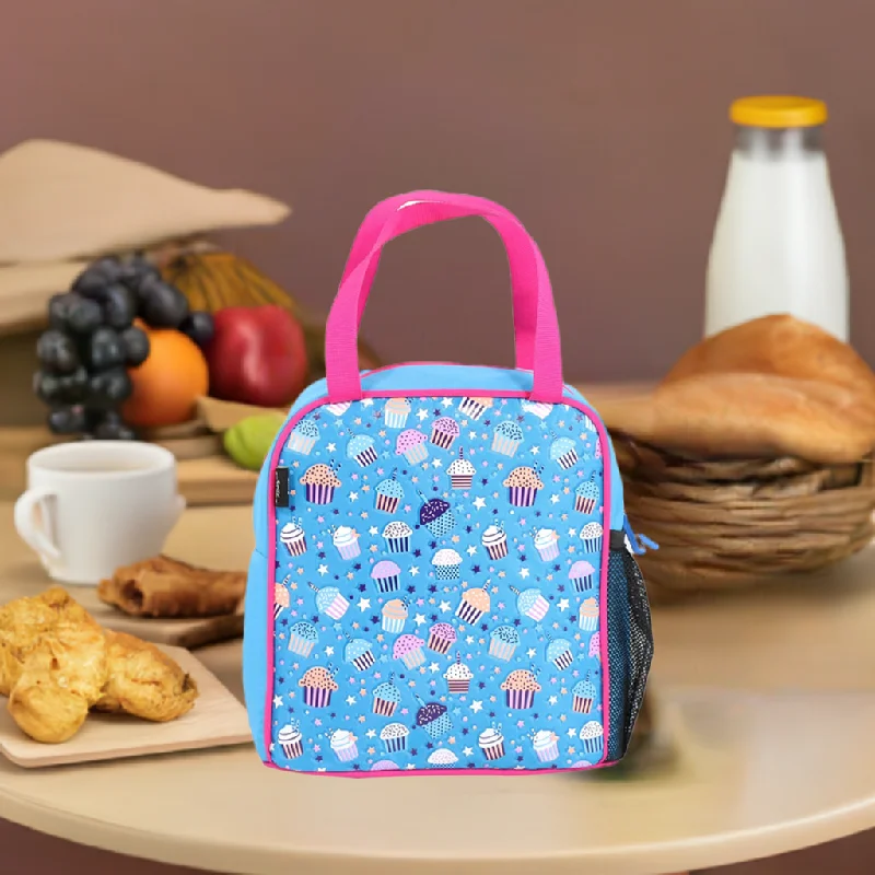 Military - style lunch bags with MOLLE webbing for attaching extra itemsSmily kiddos joy lunch bag-Cupcake Theme pink Military - style lunch bags with MOLLE webbing for attaching extra itemsSmily kiddos joy lunch bag-Cupcake Theme pink