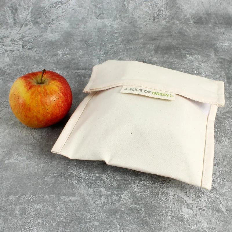 Waterproof nylon lunch bags with a thermal layer for outdoor picnicsA Slice Of Green Large Reusable Baggie Waterproof nylon lunch bags with a thermal layer for outdoor picnicsA Slice Of Green Large Reusable Baggie