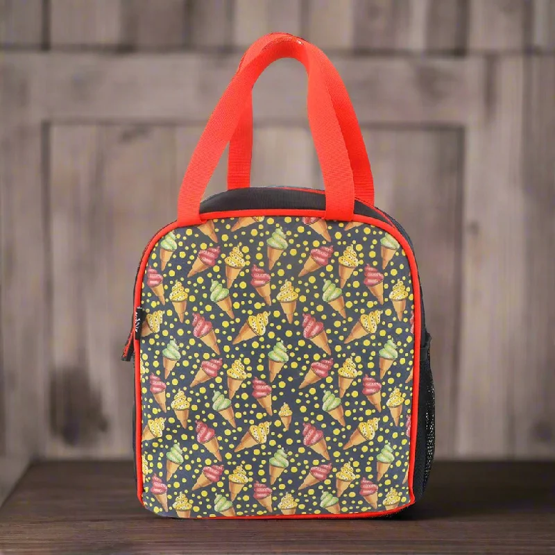 Lunch bags with a magnetic closure for quick and easy accessSmily kiddos joy lunch bag- Ice cream theme - Multicolor Lunch bags with a magnetic closure for quick and easy accessSmily kiddos joy lunch bag- Ice cream theme - Multicolor