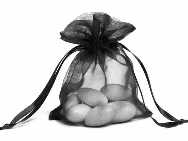 Reusable canvas shopping and gift bags with custom - printed logos for corporate gifts4x6 Black Sheer Organza Bags -10 pcs Reusable canvas shopping and gift bags with custom - printed logos for corporate gifts4x6 Black Sheer Organza Bags -10 pcs