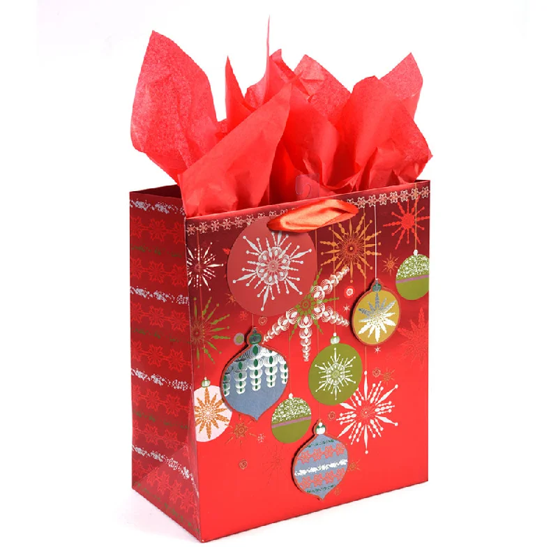 Leatherette shopping and gift bags with a zipper closure for securityChristmas-Grande (Large) Brilliant Ornaments Pop Layer/Hot Stamp Bag, 1 Design Leatherette shopping and gift bags with a zipper closure for securityChristmas-Grande (Large) Brilliant Ornaments Pop Layer/Hot Stamp Bag, 1 Design
