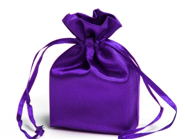 Sparkly sequined shopping and gift bags for glamorous events4x6 Purple Elegant Satin Bags - 12 pcs Sparkly sequined shopping and gift bags for glamorous events4x6 Purple Elegant Satin Bags - 12 pcs