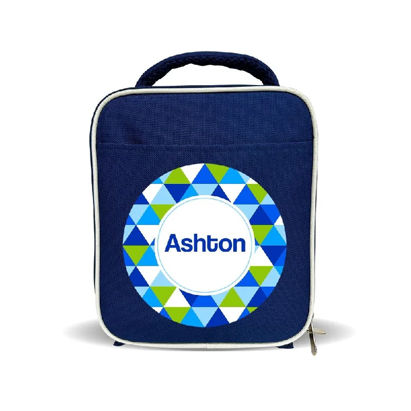 Embroidered lunch bags with floral patterns for a feminine touchGeometric Lunch Bag