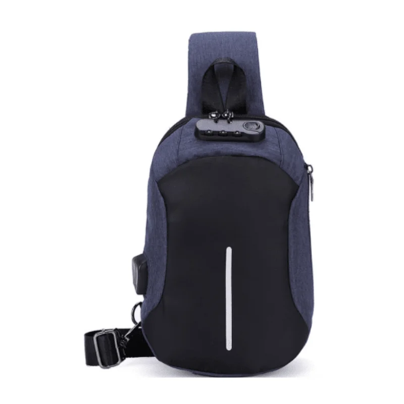 Compact laptop bag for 13-inch laptops for students and lightweight usersAnti-Theft Bib Backpack Waterproof Shoulder Usb - Blue Compact laptop bag for 13-inch laptops for students and lightweight usersAnti-Theft Bib Backpack Waterproof Shoulder Usb - Blue