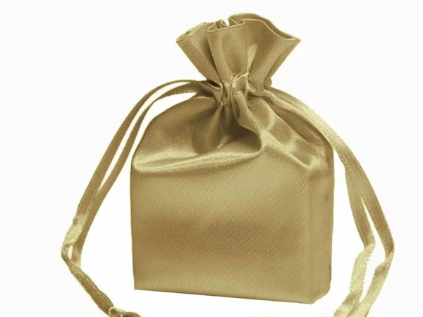 Eco - friendly bamboo shopping and gift bags for sustainable gifting4x6 Champagne Elegant Satin Bags - 12 pcs Eco - friendly bamboo shopping and gift bags for sustainable gifting4x6 Champagne Elegant Satin Bags - 12 pcs