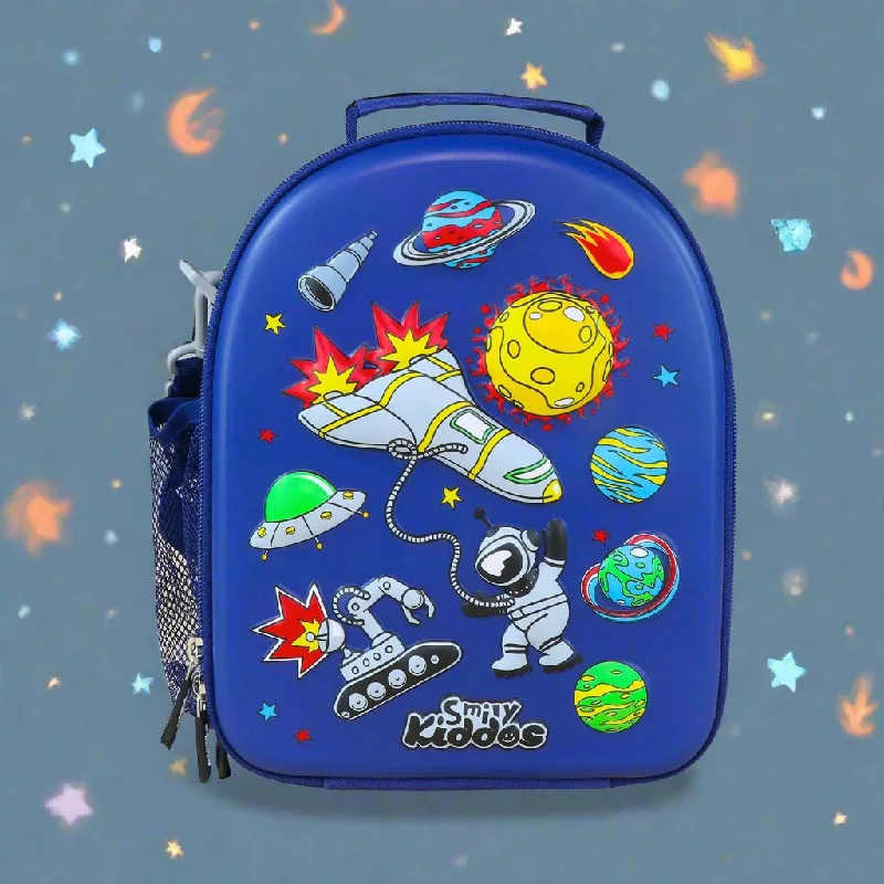 Designer lunch bags with a high - end brand logo for luxury usersSmily Kiddos Hardtop Eva Lunch Bag V2 Space Theme Blue Designer lunch bags with a high - end brand logo for luxury usersSmily Kiddos Hardtop Eva Lunch Bag V2 Space Theme Blue