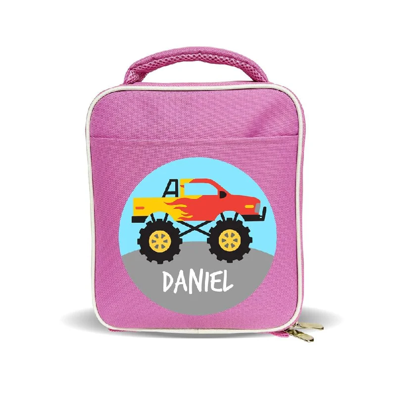 Large - capacity canvas lunch bags with multiple compartments for office workersMonster Truck Lunch Bag Large - capacity canvas lunch bags with multiple compartments for office workersMonster Truck Lunch Bag