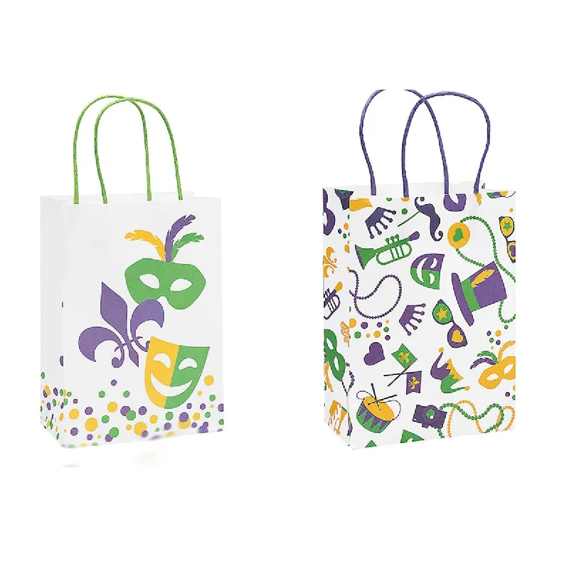 Hand - painted ceramic shopping and gift bags for artisanal giftsMardi Gras Gift Bag, Masks or Party Hand - painted ceramic shopping and gift bags for artisanal giftsMardi Gras Gift Bag, Masks or Party