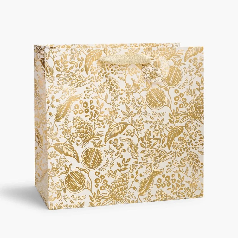 Vintage - style fabric shopping and gift bags with lace trim for a romantic touchPomegranate Gift Bag (Large) Vintage - style fabric shopping and gift bags with lace trim for a romantic touchPomegranate Gift Bag (Large)
