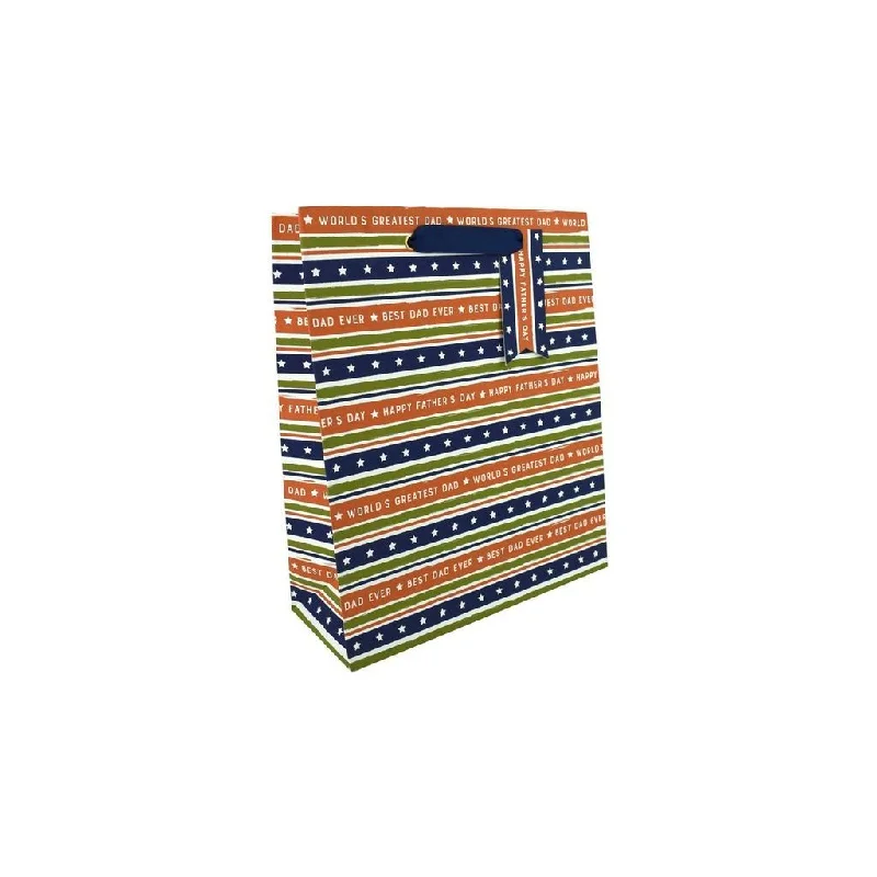 Hand - painted ceramic shopping and gift bags for artisanal giftsStriped Large Gift Bag Father's Day Hand - painted ceramic shopping and gift bags for artisanal giftsStriped Large Gift Bag Father's Day