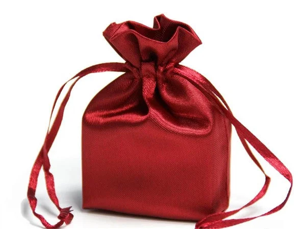 Transparent PVC shopping and gift bags with a decorative ribbon for visibility of contents5x7 Burgundy Elegant Satin Bags - 12 pcs Transparent PVC shopping and gift bags with a decorative ribbon for visibility of contents5x7 Burgundy Elegant Satin Bags - 12 pcs
