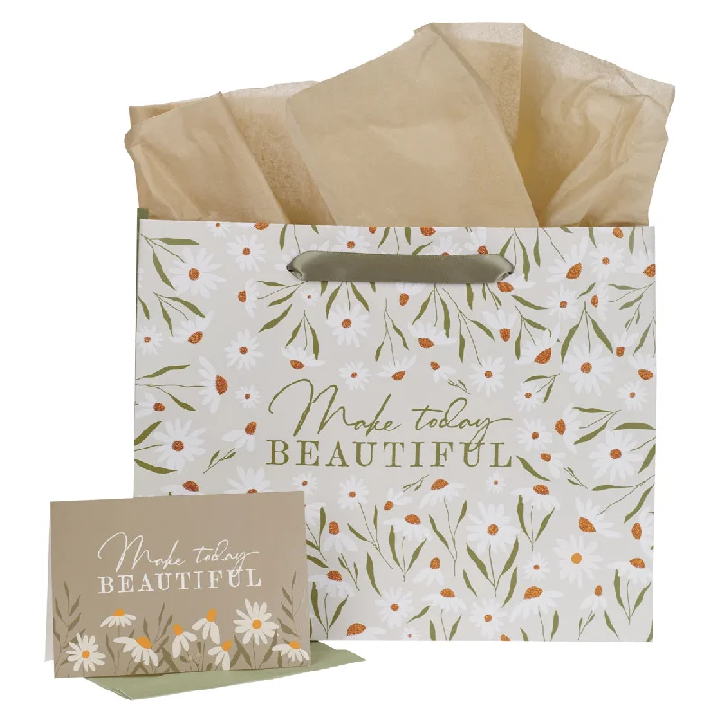 Miniature shopping and gift bags made of satin for small trinkets and jewelryMake Today Beautiful Large Landscape Gift Bag with Card Miniature shopping and gift bags made of satin for small trinkets and jewelryMake Today Beautiful Large Landscape Gift Bag with Card