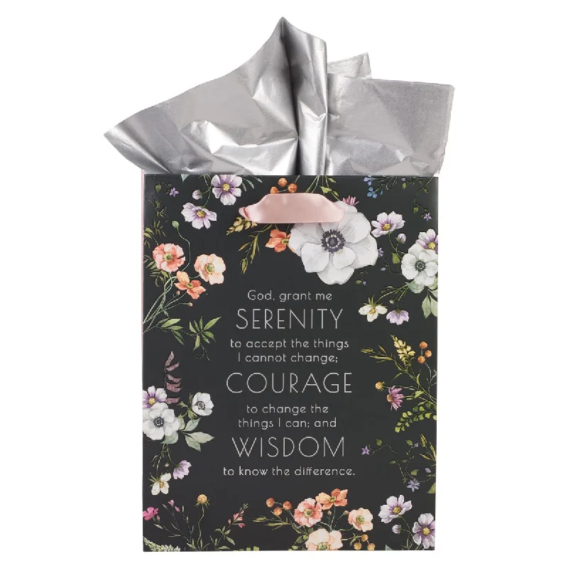 Eco - friendly bamboo shopping and gift bags for sustainable giftingSerenity Prayer Medium Gift Bag with Gift Tag Eco - friendly bamboo shopping and gift bags for sustainable giftingSerenity Prayer Medium Gift Bag with Gift Tag
