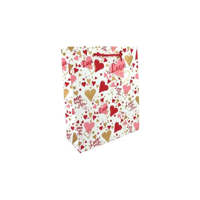 Floral - printed shopping and gift bags with a drawstring top for a feminine lookLove Air Large Gift Bag Floral - printed shopping and gift bags with a drawstring top for a feminine lookLove Air Large Gift Bag