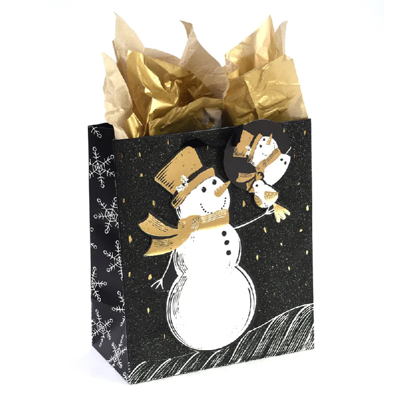 Sparkly sequined shopping and gift bags for glamorous eventsChristmas-Grande (Large) Snowman Sparkle Pop Layer/Glitter Ground Bag, 1 Design Sparkly sequined shopping and gift bags for glamorous eventsChristmas-Grande (Large) Snowman Sparkle Pop Layer/Glitter Ground Bag, 1 Design