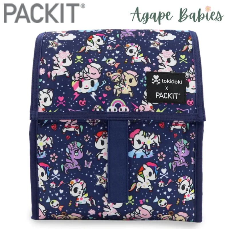 Foldable lunch bags with a compact design for easy storage at homePackIt Tokidoki x Packit - Unicorno Dreams Foldable lunch bags with a compact design for easy storage at homePackIt Tokidoki x Packit - Unicorno Dreams