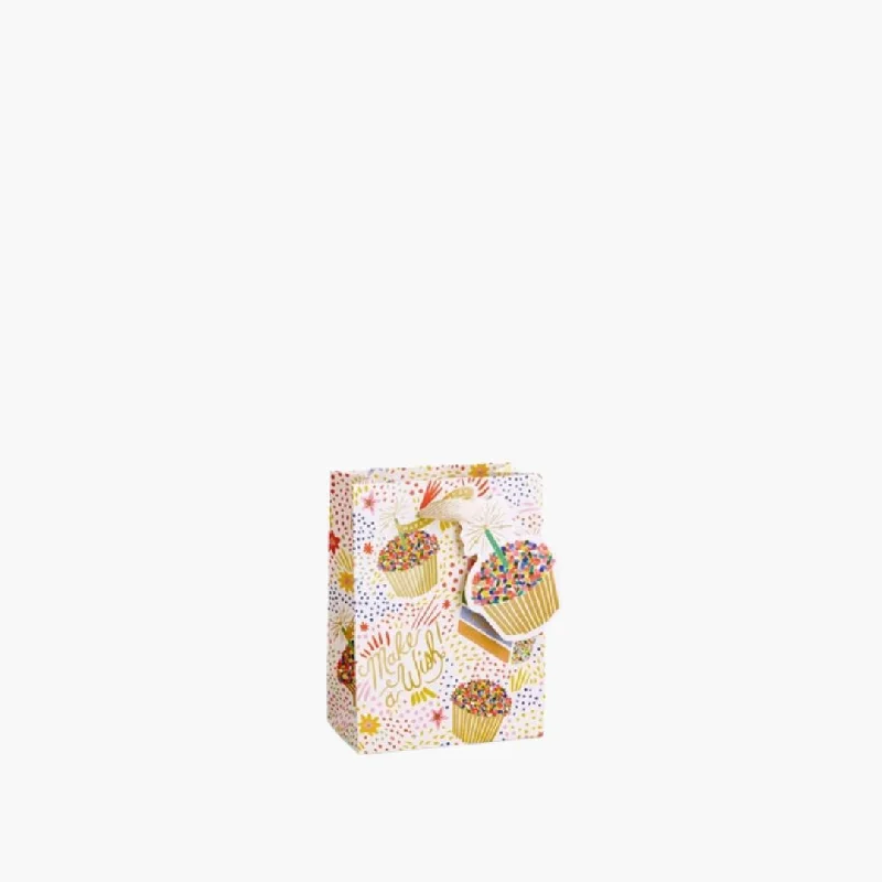 Cartoon - themed paper shopping and gift bags for kids' presentsBirthday Cake Gift Bag (Small)