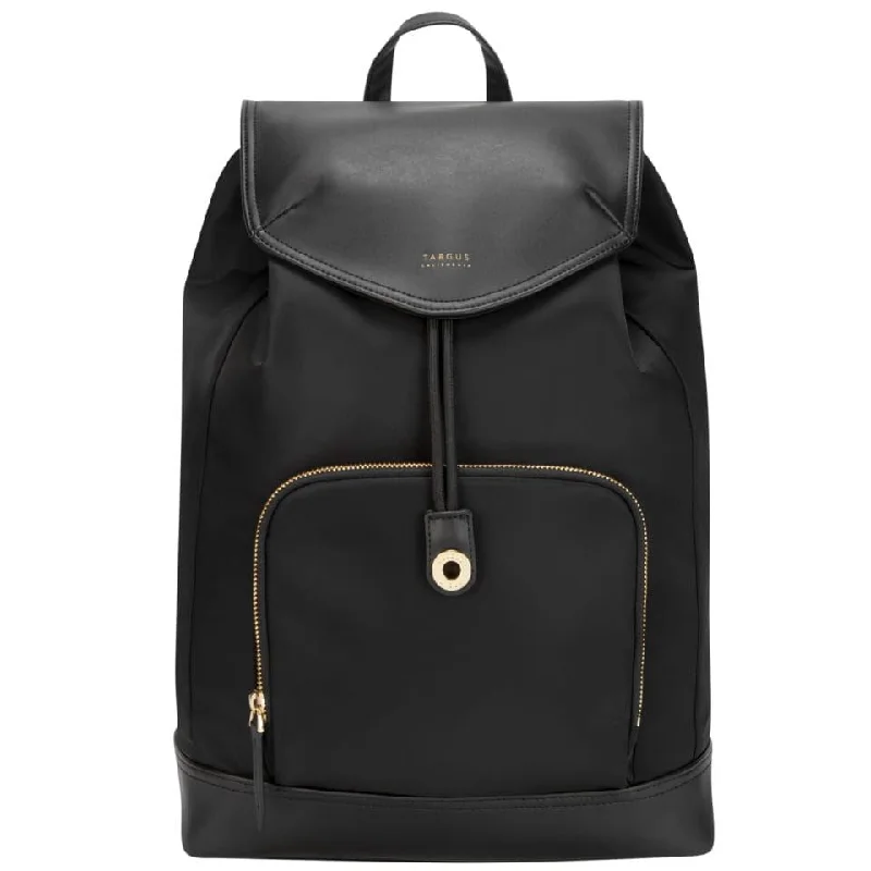 Canvas laptop bag with a detachable shoulder strap for versatility15" Newport Drawstring Backpack (Black) Canvas laptop bag with a detachable shoulder strap for versatility15" Newport Drawstring Backpack (Black)