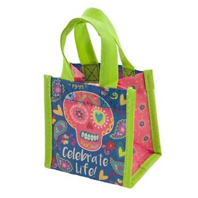 Large - capacity plastic shopping and gift bags with reinforced handles for bulk purchaseskarma recycled tiny gift bag - sugar skulls Large - capacity plastic shopping and gift bags with reinforced handles for bulk purchaseskarma recycled tiny gift bag - sugar skulls