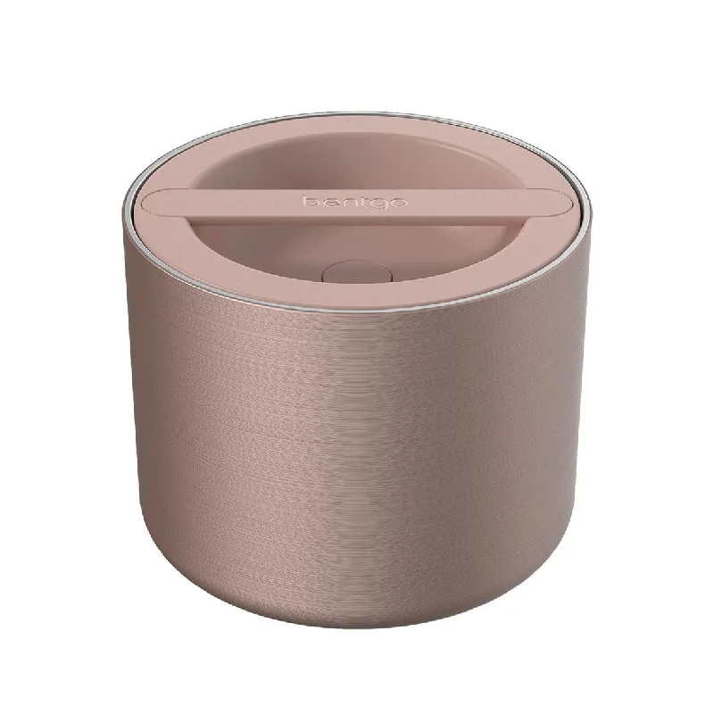 Leather lunch bags with a vintage look and brass hardware for business lunchesBentgo Stainless Steel Insulated Food Container Rose Gold 560ml Leather lunch bags with a vintage look and brass hardware for business lunchesBentgo Stainless Steel Insulated Food Container Rose Gold 560ml