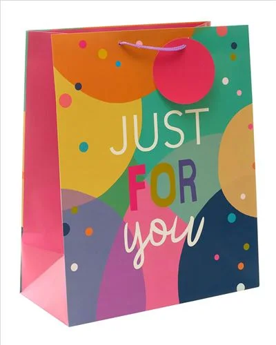 Hand - painted ceramic shopping and gift bags for artisanal giftsGift Bag Large - Just For You Female Essential Range