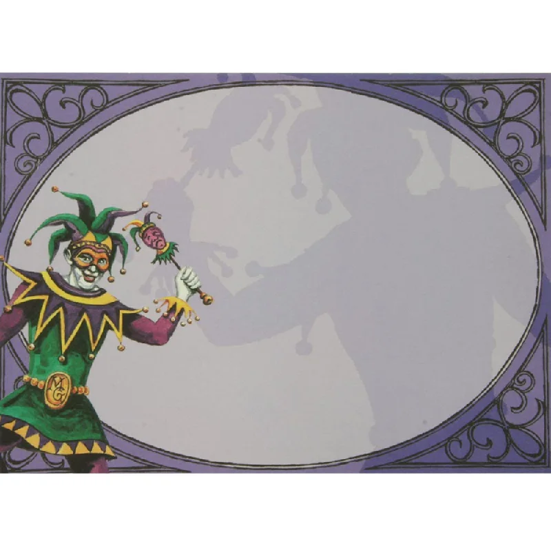Large - capacity plastic shopping and gift bags with reinforced handles for bulk purchasesMardi Gras Jester Invitation Large - capacity plastic shopping and gift bags with reinforced handles for bulk purchasesMardi Gras Jester Invitation