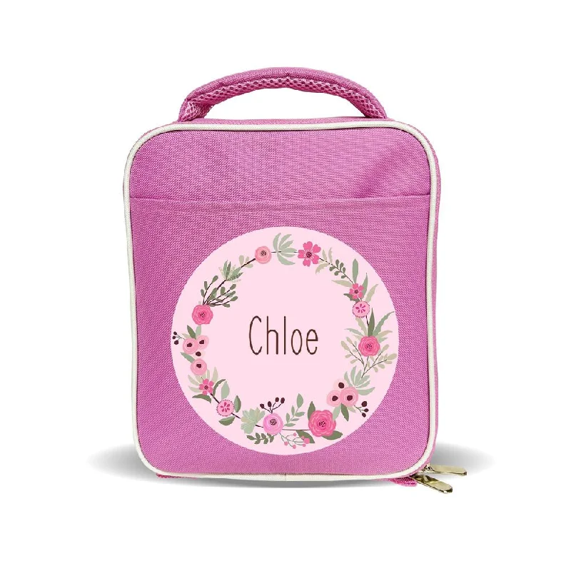 Lunch bags with a ventilation system to keep food freshFlower Wreath Lunch Bag