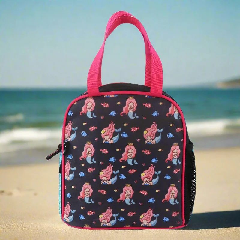 Lunch bags with a personalized monogram for a unique giftSmily kiddos joy lunch bag-Mermaid Theme - Violet Lunch bags with a personalized monogram for a unique giftSmily kiddos joy lunch bag-Mermaid Theme - Violet