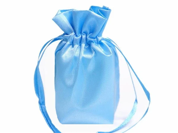 Miniature shopping and gift bags made of satin for small trinkets and jewelry6x9 Blue Elegant Satin Bags - 12 pcs Miniature shopping and gift bags made of satin for small trinkets and jewelry6x9 Blue Elegant Satin Bags - 12 pcs