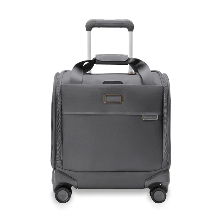 Convertible travel bag that can be used as a backpack or toteBriggs & Riley Baseline Cabin Spinner - Steel Gray Convertible travel bag that can be used as a backpack or toteBriggs & Riley Baseline Cabin Spinner - Steel Gray