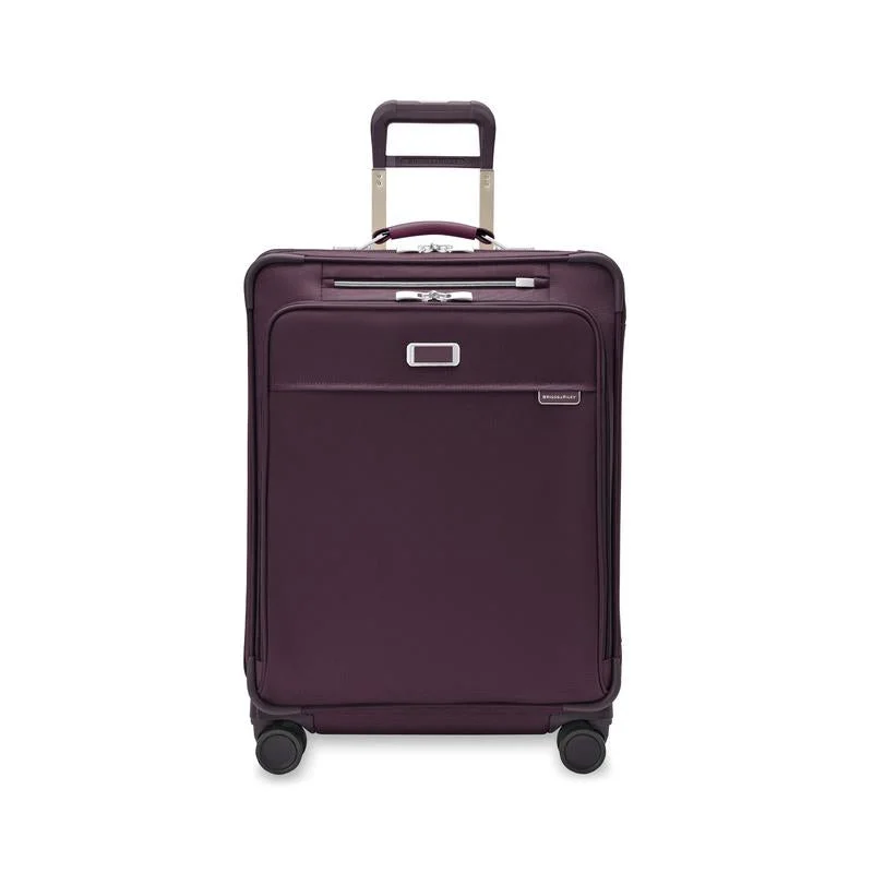 Travel bag with a built - in power bank charger for on - the - go device chargingBriggs & Riley Baseline Limited Edition Medium Expandable Spinner - Plum