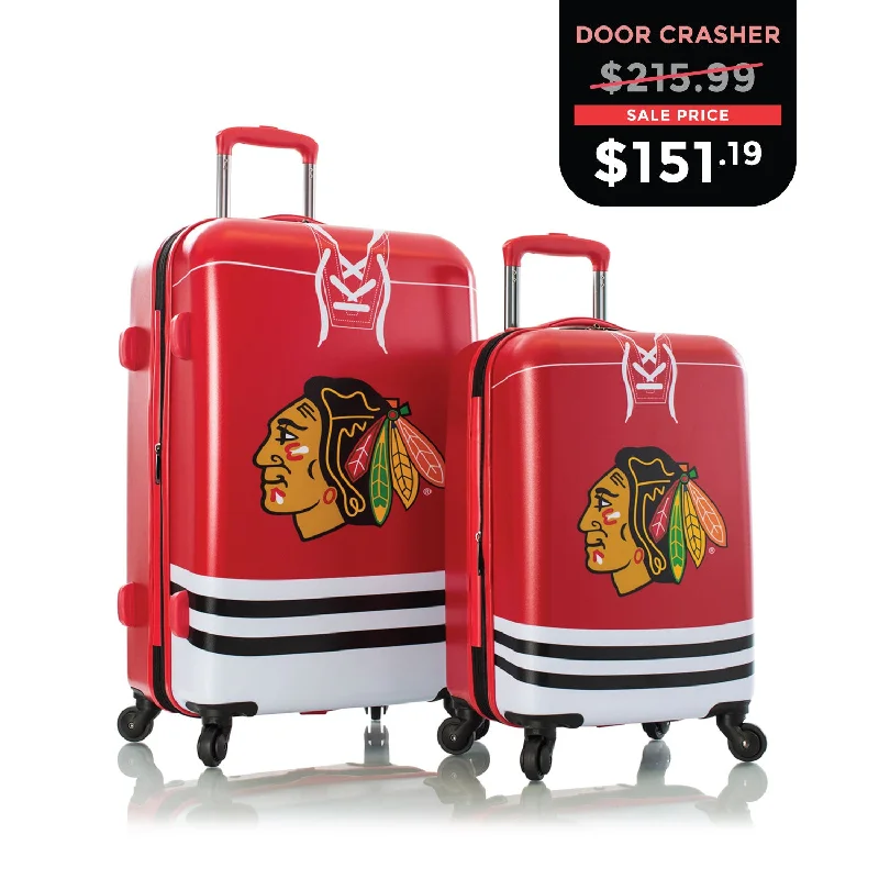 Luggage straps with buckle closures to secure overstuffed bagsCYBER MONDAY DOOR CRASHER 2024 - NHL Luggage 2pc. Set - Chicago Blackhawks Luggage straps with buckle closures to secure overstuffed bagsCYBER MONDAY DOOR CRASHER 2024 - NHL Luggage 2pc. Set - Chicago Blackhawks