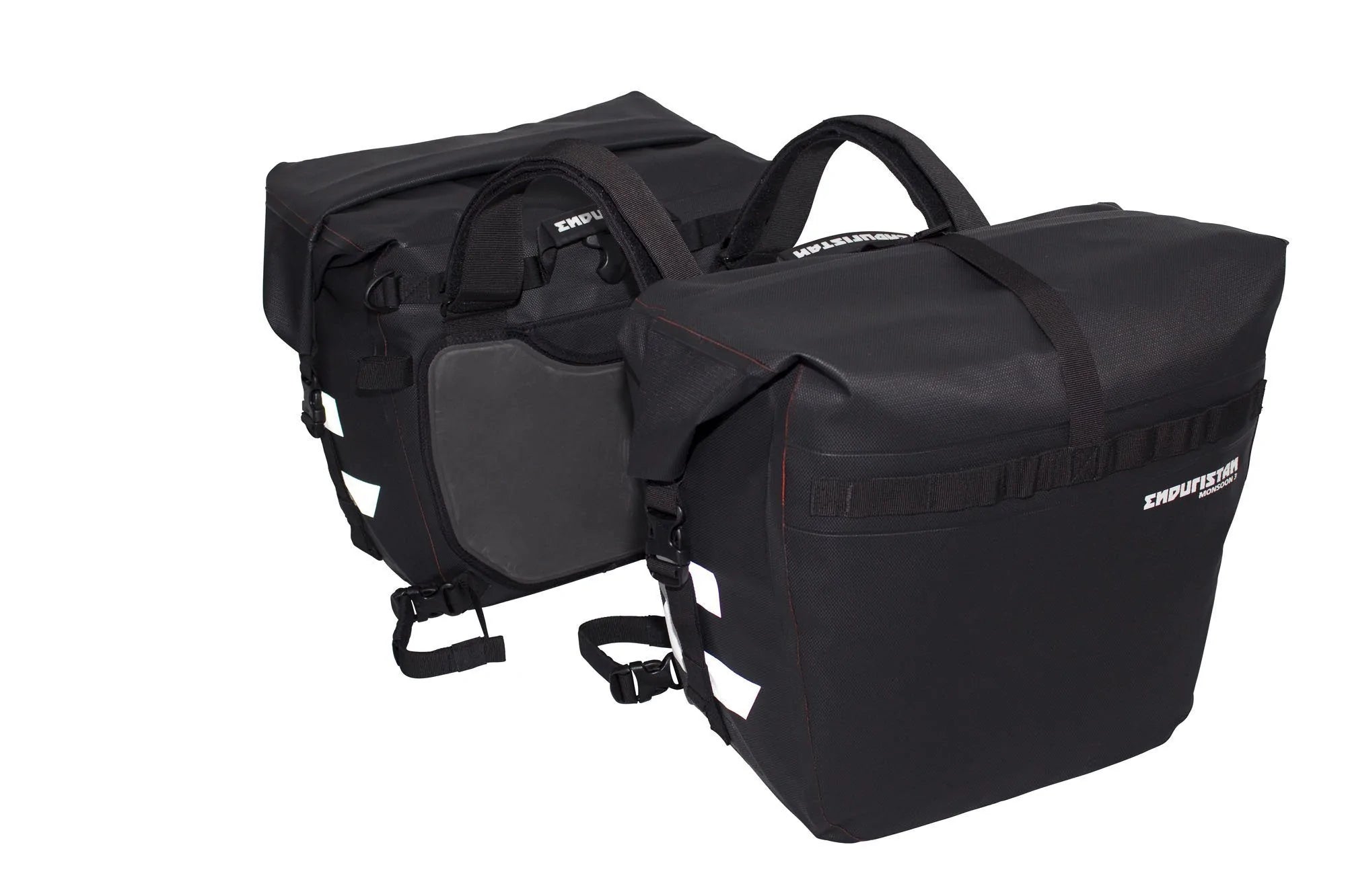 Leather luggage handles for a comfortable and stylish gripEnduristan Monsoon 3 Soft Panniers Leather luggage handles for a comfortable and stylish gripEnduristan Monsoon 3 Soft Panniers