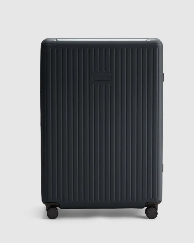 Kids' themed polyester travel bag for family road tripsLarge Check In Suitcase - Onyx Black Kids' themed polyester travel bag for family road tripsLarge Check In Suitcase - Onyx Black