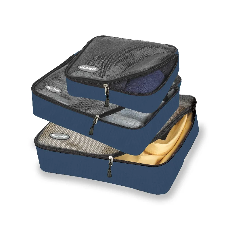 Lightweight luggage tags with personalized names and contact info for easy identificationDeluxe Packing Cubes