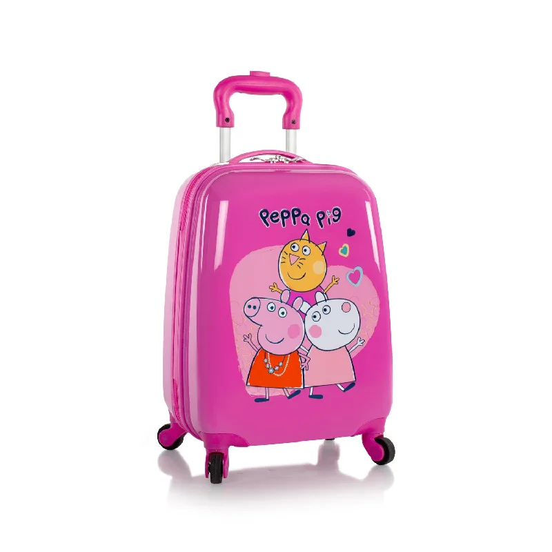 Magnetic luggage labels that can be easily changed or removedPeppa Pig Kids Spinner Luggage - (E-HSRL-SP-PG01-22AR) Magnetic luggage labels that can be easily changed or removedPeppa Pig Kids Spinner Luggage - (E-HSRL-SP-PG01-22AR)