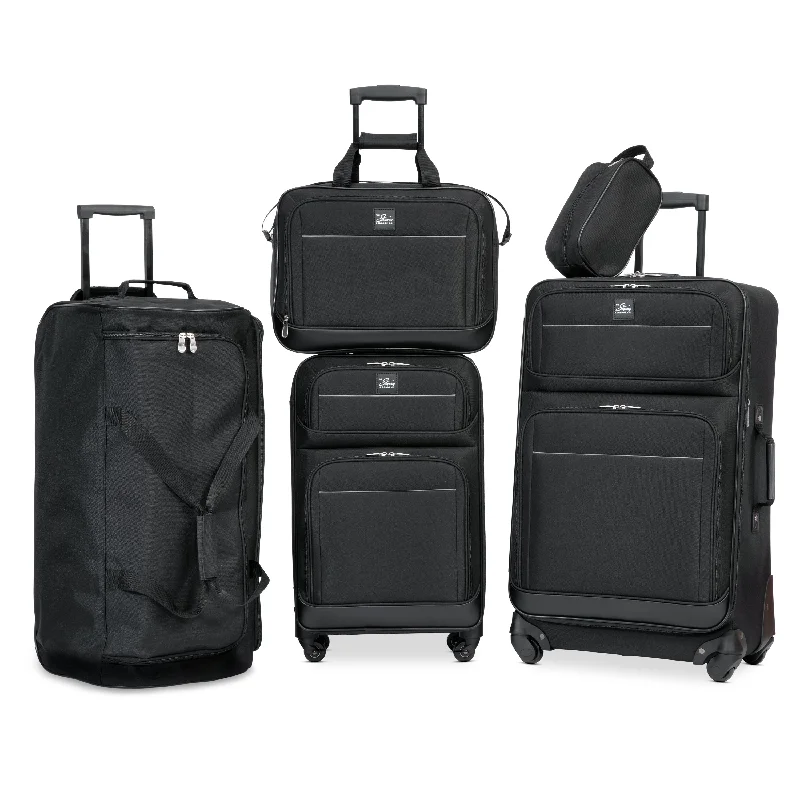 Expandable packing cubes sets in various sizes for organized suitcase packingSeville 2.0 5-Piece Luggage Set Expandable packing cubes sets in various sizes for organized suitcase packingSeville 2.0 5-Piece Luggage Set