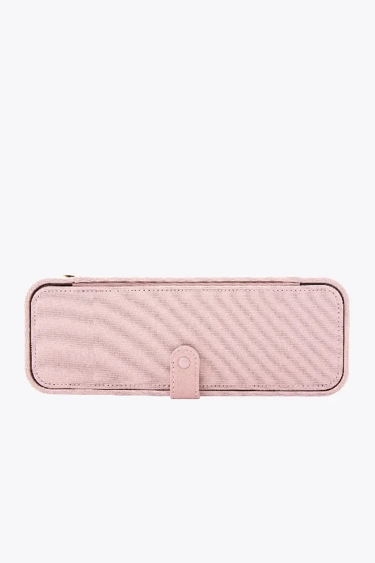 Travel bag with a detachable toiletry pouch for convenienceThe Jewelry Case in Atlas Pink Travel bag with a detachable toiletry pouch for convenienceThe Jewelry Case in Atlas Pink