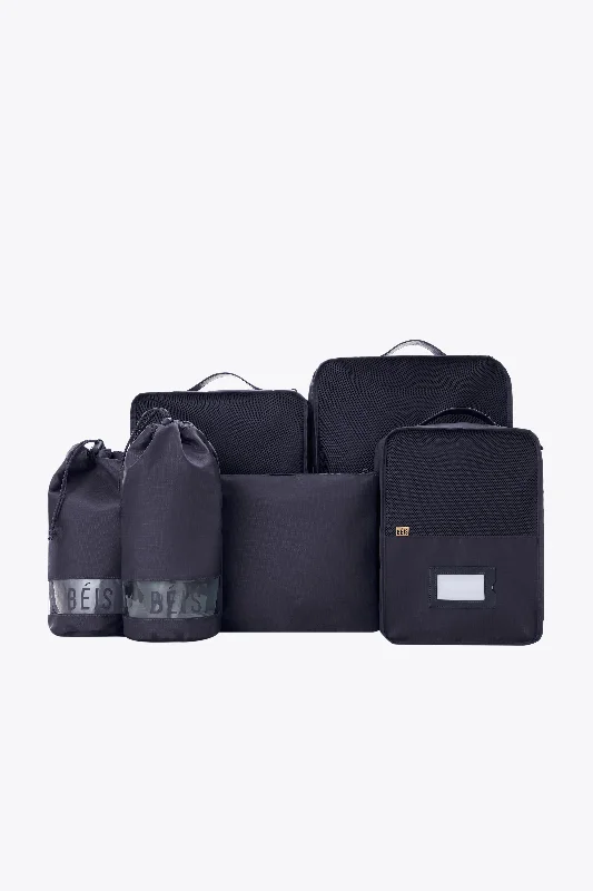 Travel bag with a detachable toiletry pouch for convenienceThe Packing Cubes in Navy Travel bag with a detachable toiletry pouch for convenienceThe Packing Cubes in Navy