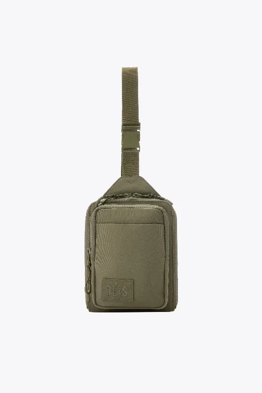 Travel bag with a built - in power bank charger for on - the - go device chargingThe Sport Sling in Olive Travel bag with a built - in power bank charger for on - the - go device chargingThe Sport Sling in Olive