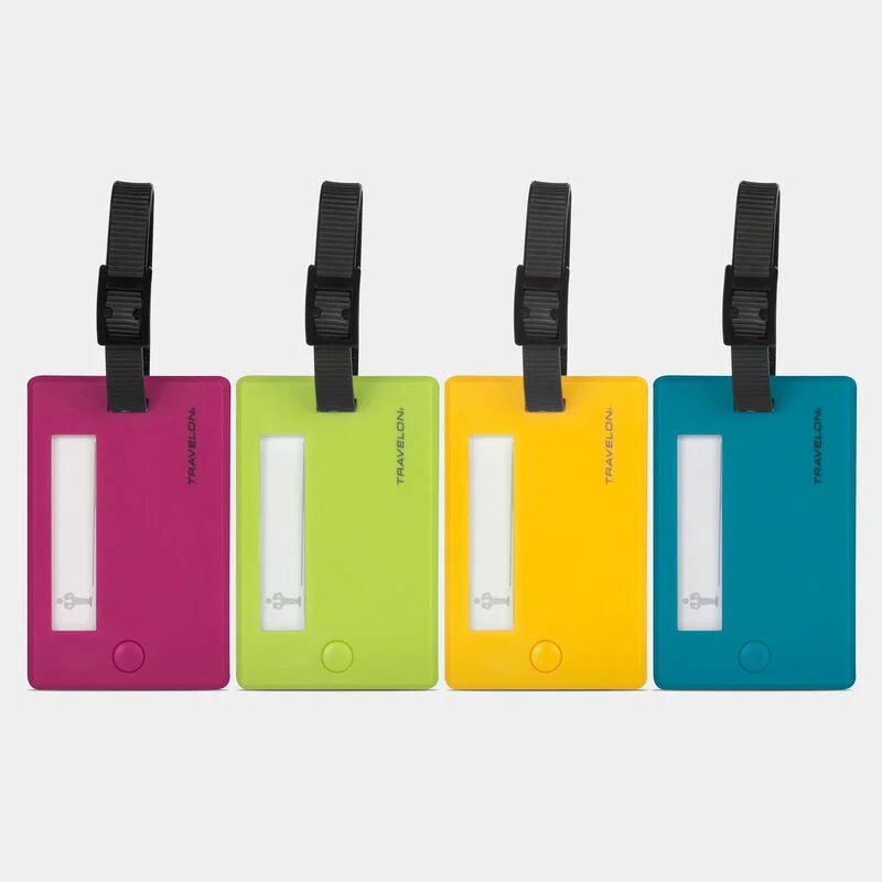 Luggage straps with buckle closures to secure overstuffed bagsSet of 4 Assorted Color Luggage Tags Luggage straps with buckle closures to secure overstuffed bagsSet of 4 Assorted Color Luggage Tags