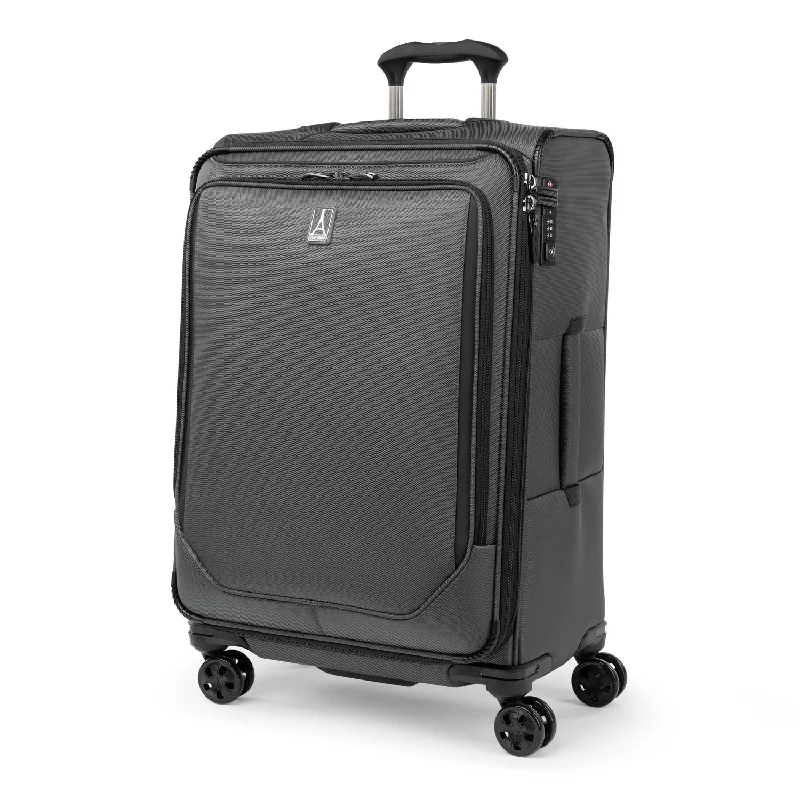 Expandable hard - shell polycarbonate travel bag for long - term international tripsTravelpro Crew Classic Medium Check-in Spinner Expandable hard - shell polycarbonate travel bag for long - term international tripsTravelpro Crew Classic Medium Check-in Spinner