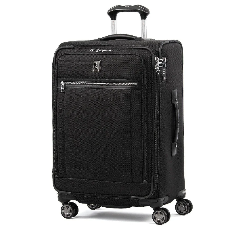 Leather luggage handles for a comfortable and stylish gripTravelpro Platinum Elite 25" Expandable Spinner Leather luggage handles for a comfortable and stylish gripTravelpro Platinum Elite 25" Expandable Spinner