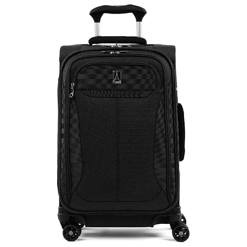 Compact carry - on travel bag with spinner wheels for easy maneuvering in airportsTravelpro TourLite 21" Expandable Spinner Carry-on Black Compact carry - on travel bag with spinner wheels for easy maneuvering in airportsTravelpro TourLite 21" Expandable Spinner Carry-on Black