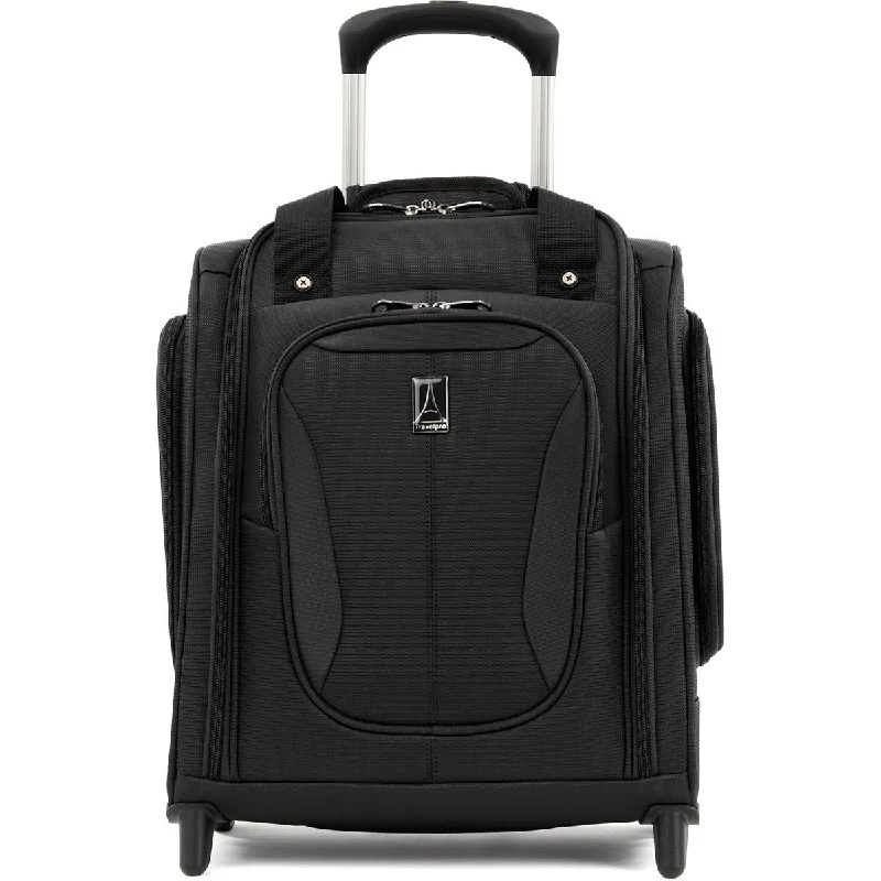 Soft - sided travel bag with reinforced corners for durabilityTravelpro TourLite Rolling UnderSeat Carry-on Black