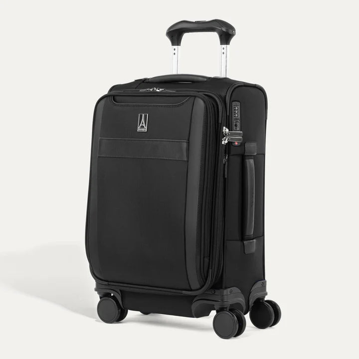 Lightweight nylon duffel travel bag with multiple exterior pockets for quick accessTravelpro VersaPack+ Compact Carry-On Spinner Lightweight nylon duffel travel bag with multiple exterior pockets for quick accessTravelpro VersaPack+ Compact Carry-On Spinner