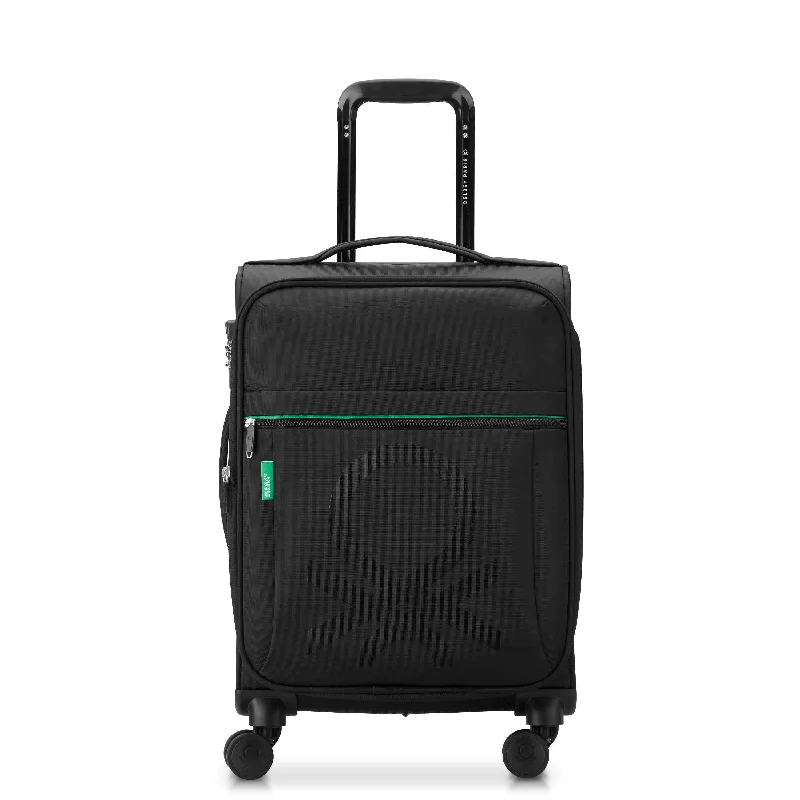 Foldable fabric travel bag for convenient storage when not in useUnited Colors of Benetton x Delsey Color Block Carry-On Spinner Foldable fabric travel bag for convenient storage when not in useUnited Colors of Benetton x Delsey Color Block Carry-On Spinner